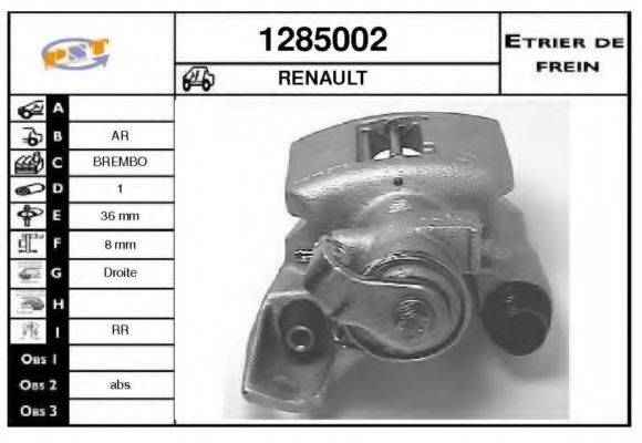 SNRA 1285002 Гальмівний супорт