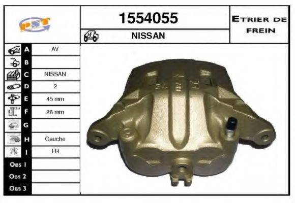 SNRA 1554055 Гальмівний супорт