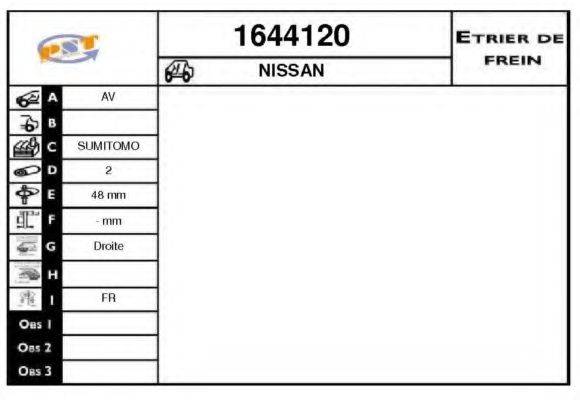 SNRA 1644120 Гальмівний супорт