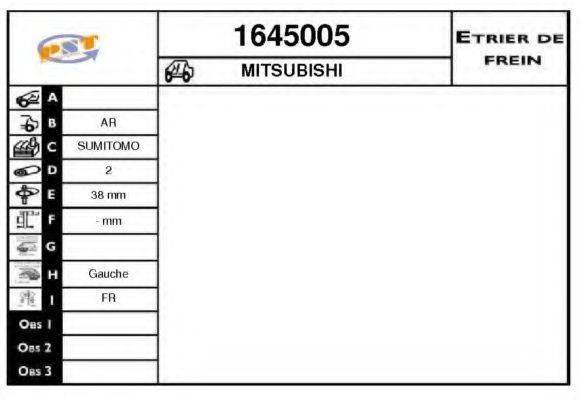 SNRA 1645005 Гальмівний супорт