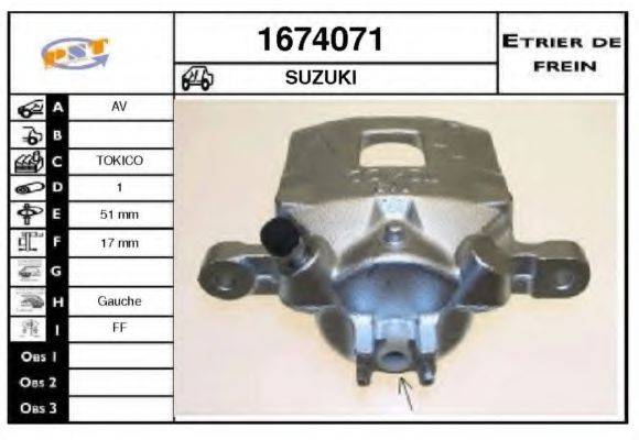 SNRA 1674071 Гальмівний супорт