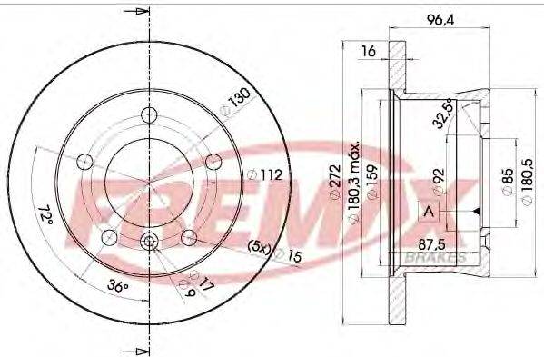 FREMAX BD0183 гальмівний диск