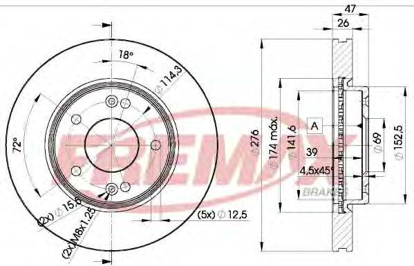 FREMAX BD3290 гальмівний диск