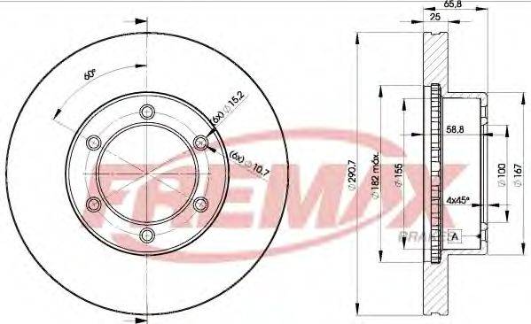 FREMAX BD3520 гальмівний диск