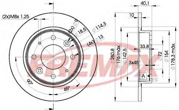 FREMAX BD6251 гальмівний диск