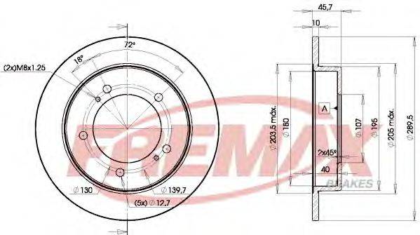 FREMAX BD6970 гальмівний диск