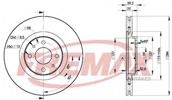 FREMAX BD7947 гальмівний диск