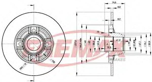 FREMAX BD8078 гальмівний диск