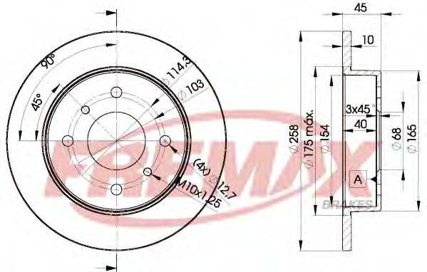 FREMAX BD9901 гальмівний диск