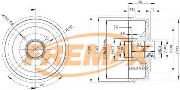 FREMAX BD3030 Гальмівний барабан