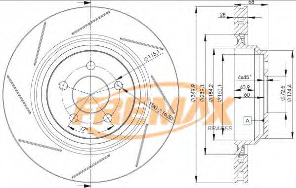 FREMAX BD3064 гальмівний диск