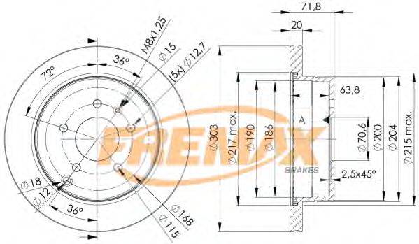 FREMAX BD9049 гальмівний диск