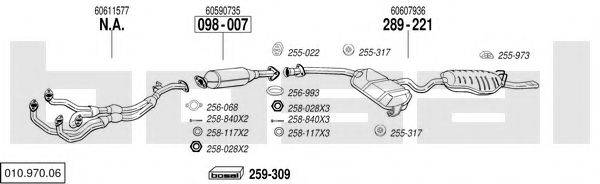 BOSAL 01097006 Система випуску ОГ