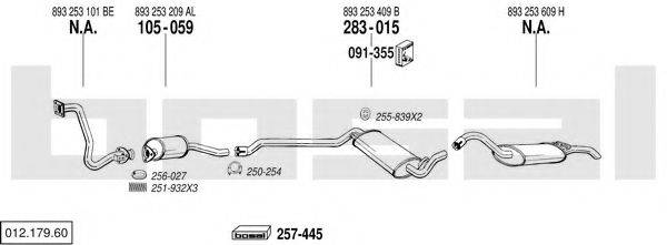 BOSAL 01217960 Система випуску ОГ