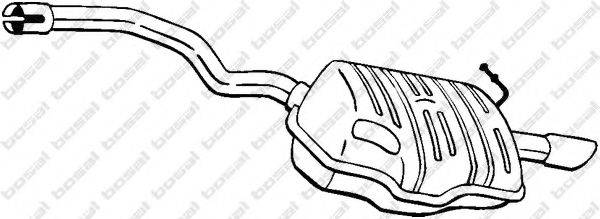 BOSAL 105511 Глушник вихлопних газів кінцевий