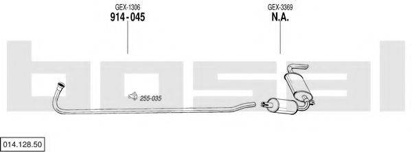 BOSAL 01412850 Система випуску ОГ