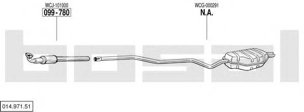 BOSAL 01497151 Система випуску ОГ