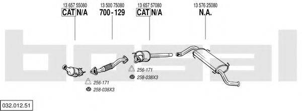 BOSAL 03201251 Система випуску ОГ