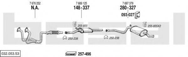 BOSAL 03205353 Система випуску ОГ