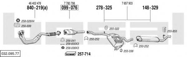 BOSAL 03209577 Система випуску ОГ