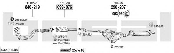 BOSAL 03209608 Система випуску ОГ