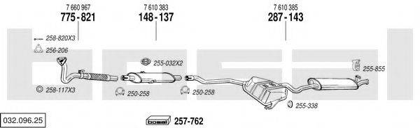 BOSAL 03209625 Система випуску ОГ