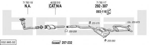 BOSAL 03298502 Система випуску ОГ