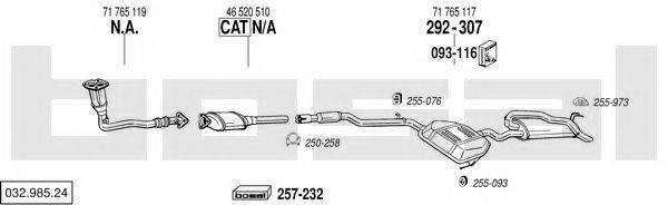 BOSAL 03298524 Система випуску ОГ