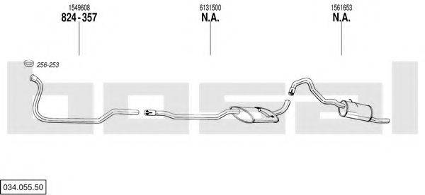 BOSAL 03405550 Система випуску ОГ