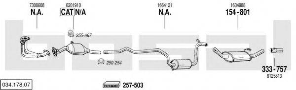 BOSAL 03417807 Система випуску ОГ