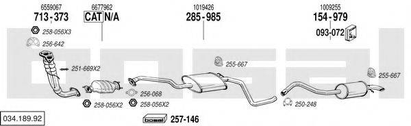 BOSAL 03418992 Система випуску ОГ