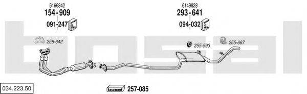 BOSAL 03422350 Система випуску ОГ