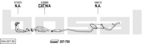 BOSAL 03422750 Система випуску ОГ