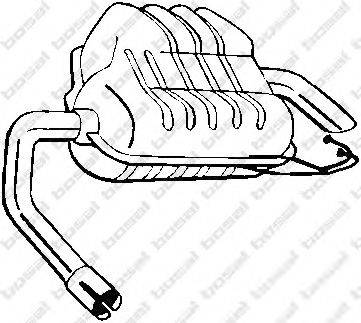 BOSAL 154967 Глушник вихлопних газів кінцевий