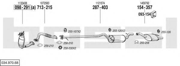 BOSAL 03497068 Система випуску ОГ