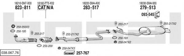 BOSAL 03806776 Система випуску ОГ