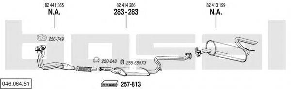 BOSAL 04606451 Система випуску ОГ