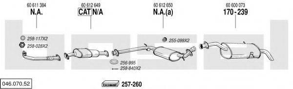 BOSAL 04607052 Система випуску ОГ