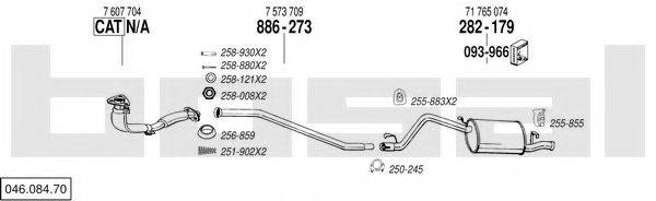 BOSAL 04608470 Система випуску ОГ