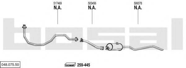 BOSAL 04807550 Система випуску ОГ