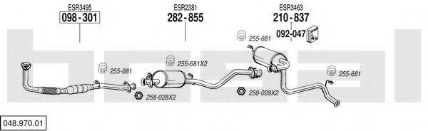 BOSAL 04897001 Система випуску ОГ