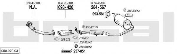 BOSAL 05097003 Система випуску ОГ