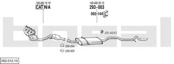 BOSAL 05201210 Система випуску ОГ