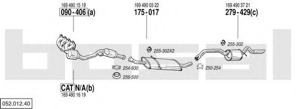 BOSAL 05201240 Система випуску ОГ