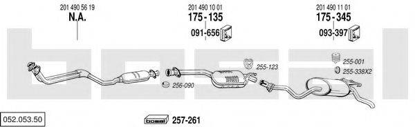 BOSAL 05205350 Система випуску ОГ