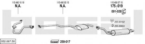 BOSAL 05206750 Система випуску ОГ