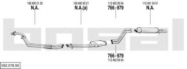 BOSAL 05207850 Система випуску ОГ