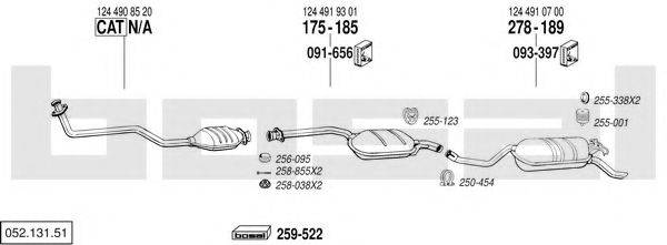 BOSAL 05213151 Система випуску ОГ