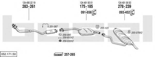 BOSAL 05217150 Система випуску ОГ