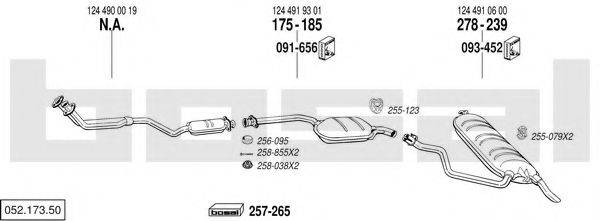 BOSAL 05217350 Система випуску ОГ